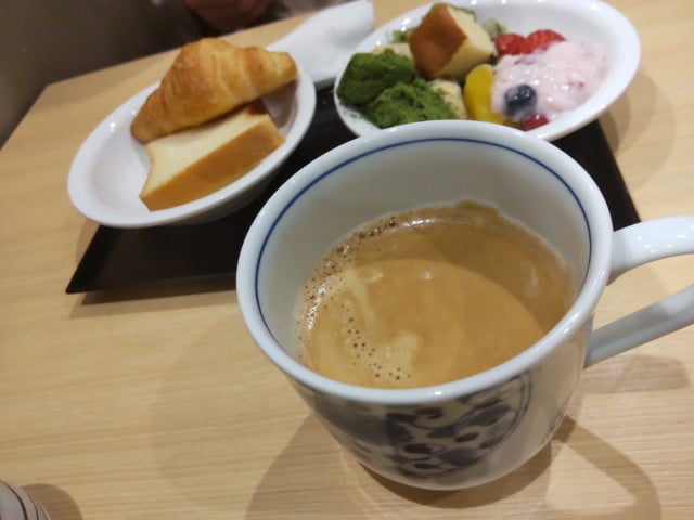 デザートとコーヒー